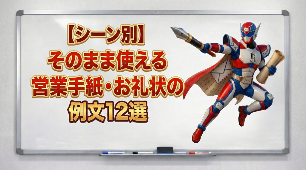 【シーン別】そのまま使える営業手紙・お礼状の例文12選