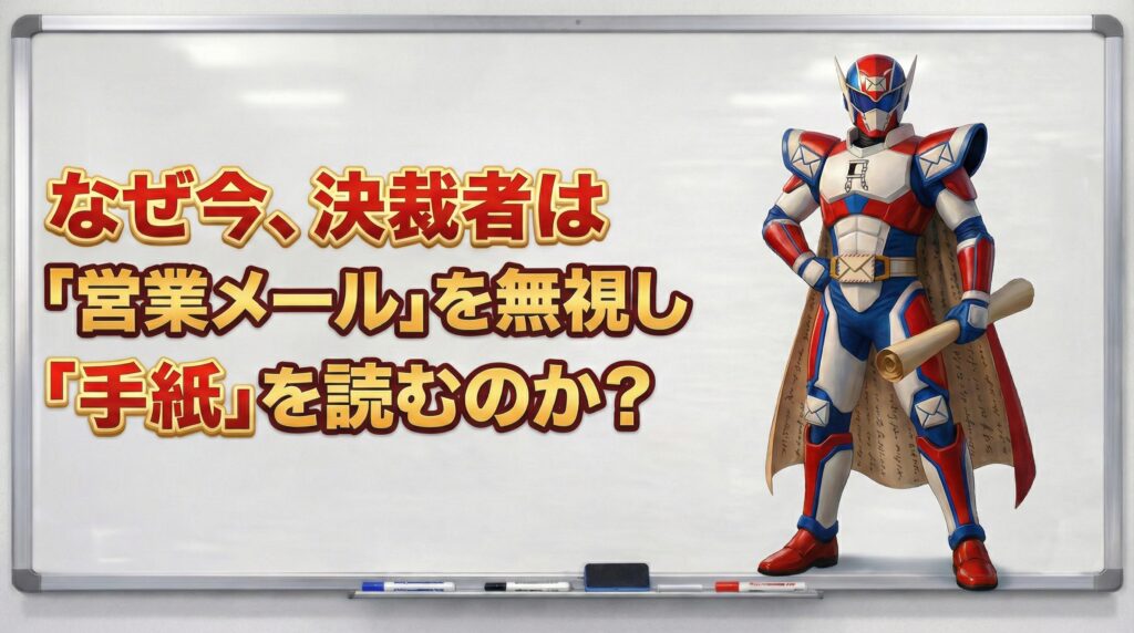 なぜ今、決裁者は「営業メール」を無視し「手紙」を読むのか？
