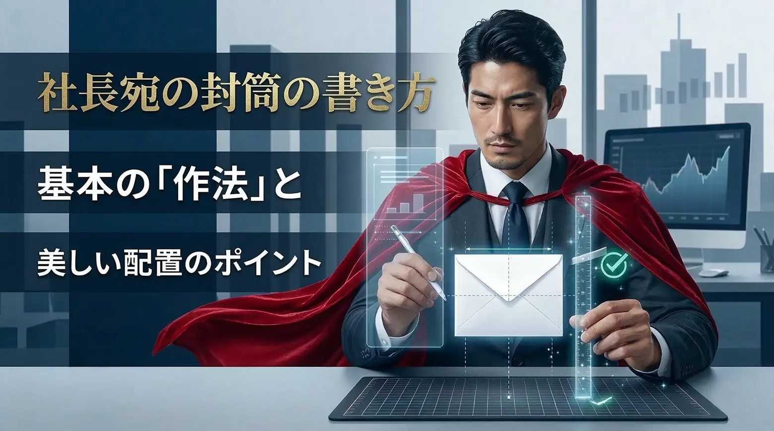 社長宛の封筒の書き方｜基本の「作法」と美しい配置のポイント
