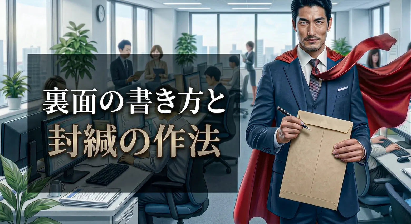 裏面の書き方と封緘（ふうかん）の作法